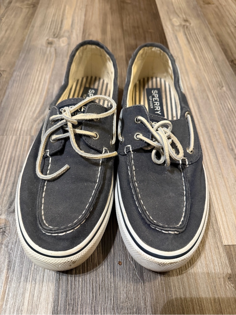 Sperry Men’s Navy Canvas Boat Shoes